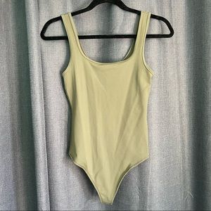 Abercrombie Seamless Bodysuit - Olive Green (Size: Small)